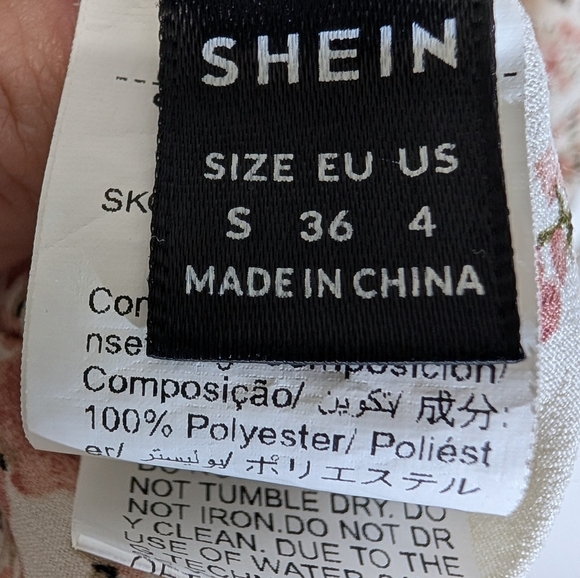 Shein Floral Long Dress Size Small NWOT - Picture 9 of 10